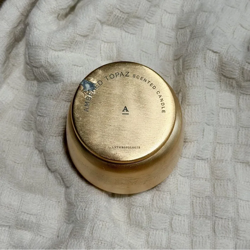 NEW Anthropologie The Gather Candle Ambered Topaz Mini